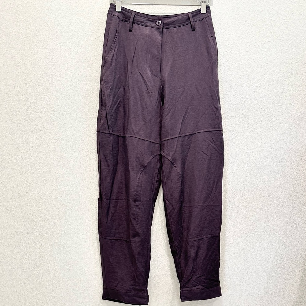 NWT! ANTHROPOLOGIE TINY Purple Satin Balloon Pants!